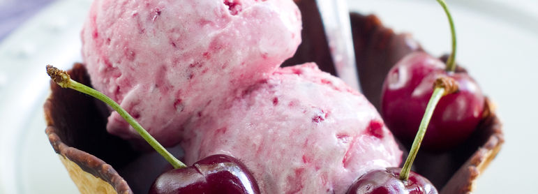 Glace à la cerise idée recette facile Mysaveur