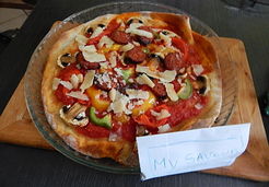 Pizza au chorizo - Carole T.